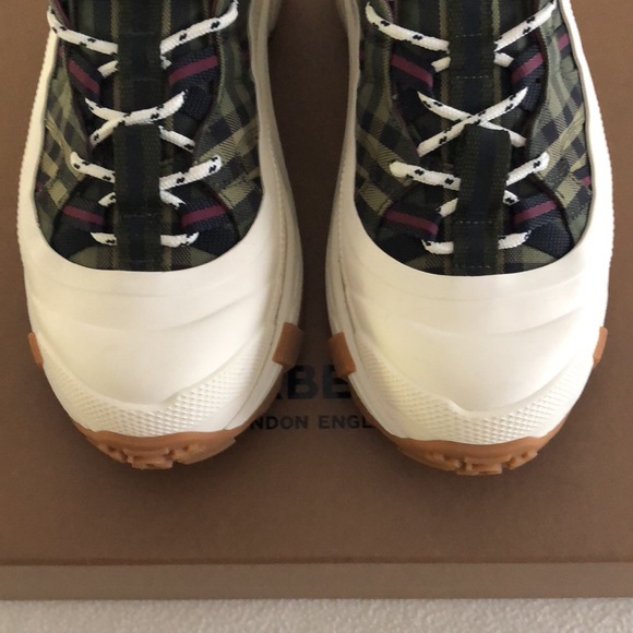 Burberry Military Green Low Top Sneakers - Picture 7 of 15